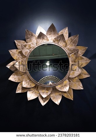 big lotus shape  beautiful mirror for home decoration