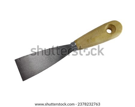 metal spatula isolated on a white background with clipping path