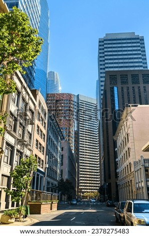 Downtown San Francisco Skyline in California, United States