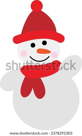 Snowman Vector image or clip art
