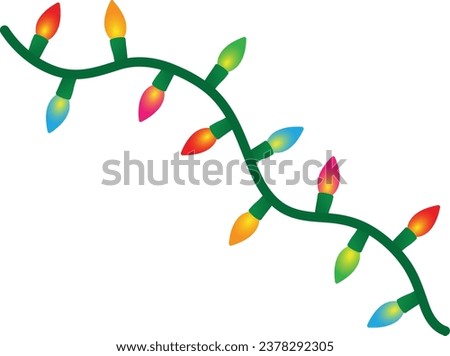 Christmas Lights Vector image or clip art