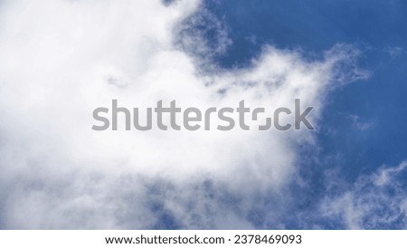White background light gradient cloud portrait. Cloudy clear beauty under the calm sunlight, Gloomy cyan landscape alive in the wind spring sky view day environment