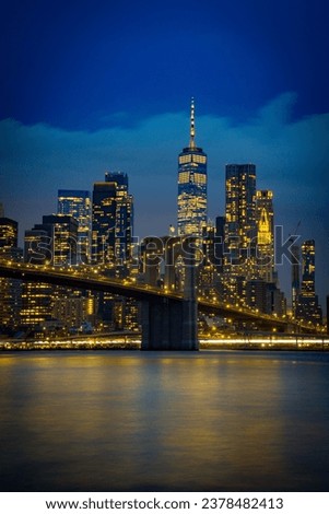 Manhattan landscape from Brooklyn Dumbo