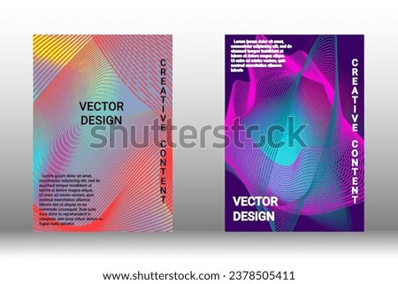 Modern abstract background. Modern design template. Creative background of abstract lines to create a trendy abstract cover, banner, poster, booklet. Vector illustration. EPS 10.