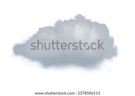rainy cloud isolated (dicut) on white background
