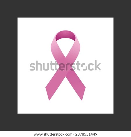 Pink Breast Cancer Awareness ribbon - Illustration
