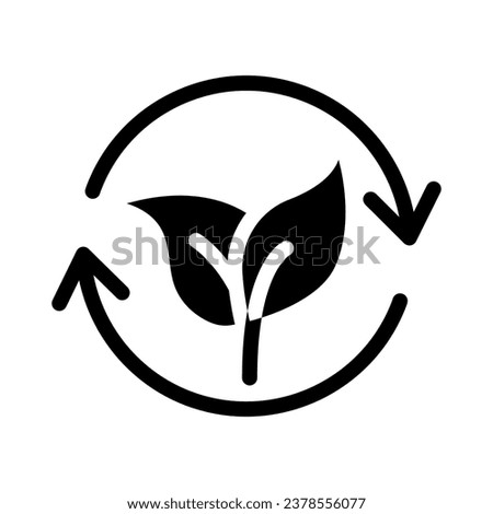 renewable energy glyph icon illustration vector graphic. Simple element illustration vector graphic, suitable for app, websites, and presentations isolated on white background