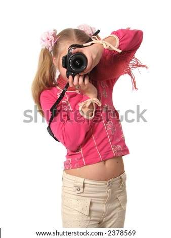 girl with camera