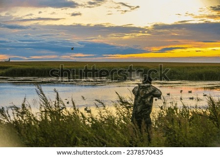 Outdoor and hunting pictures with sunsets