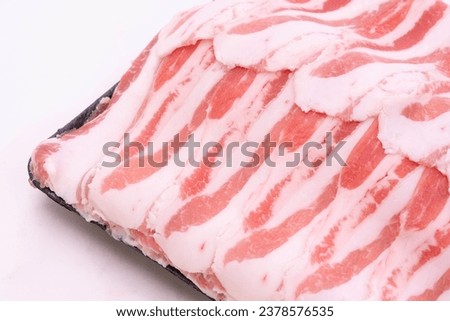 pork meat isolated on white background Stock Photo