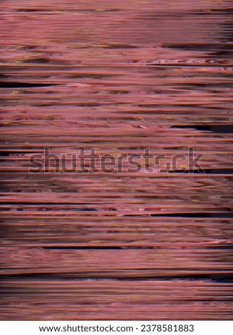 Static noise texture. Glitch abstract background. Frequency error. Pink color vibration digital distortion on dark black illustration poster with free space.