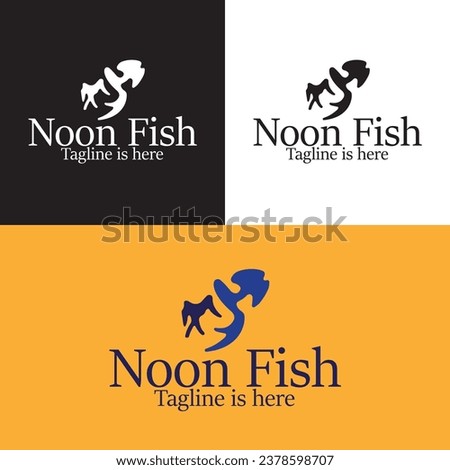 Abstract Fish Logo Icon Template Vector design