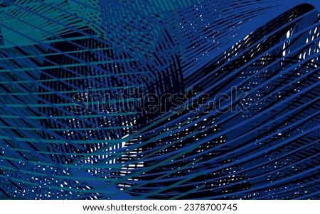 Dark BLUE vector pattern with random forms. Decorative design in abstract style with random forms. Background for a cell phone.