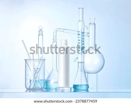 Scientific Research Skincare Utensils Laboratory White Skincare Products Royalty-Free Stock Photo #2378877459