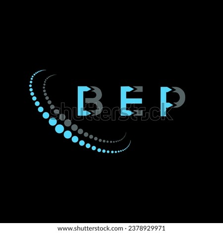 BEP letter logo creative design. BEP unique design.
