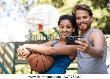 happy couple doing a selfie