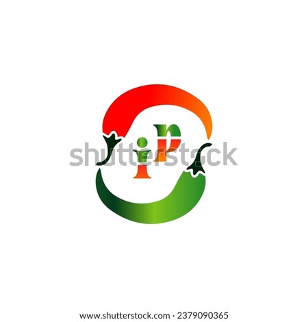 Chili's logo and symbol, Red and green Chili Logo, letter logo for your company.