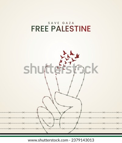 Free Palestine. Palestine Flag with Al-Aqsa Mosque design for banner, social media, poster 3D Illustration
