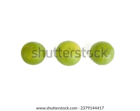 lime isolated on white background, not separate.