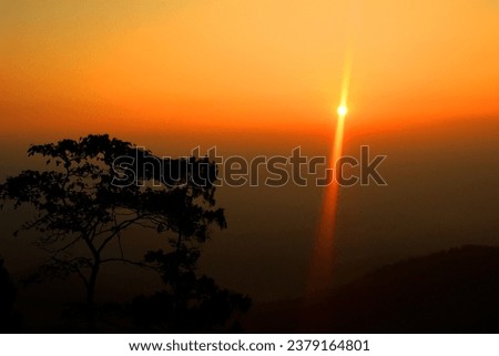 Beautiful sunrise picture . summer sunrise landscape. 