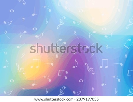Music notes vector background pattern. Abstract background.  