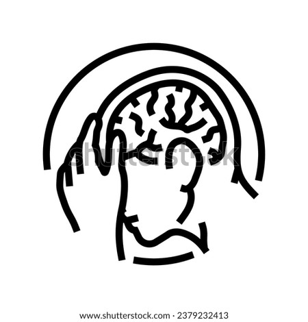 neurological disorders line icon vector. neurological disorders sign. isolated contour symbol black illustration Royalty-Free Stock Photo #2379232413