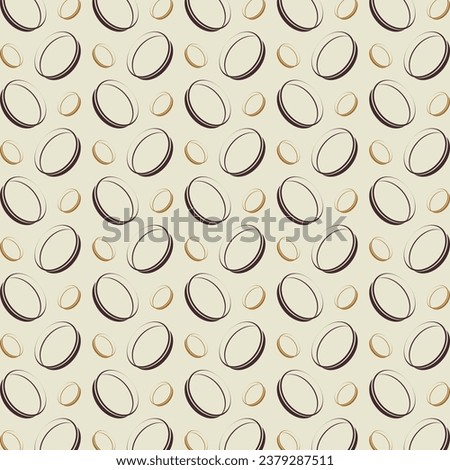 Ring circle seamless pattern repeating colorful elements trendy vector illustration background