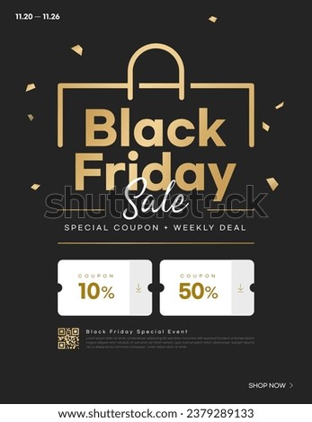 Black Friday Sale Event Template Royalty-Free Stock Photo #2379289133