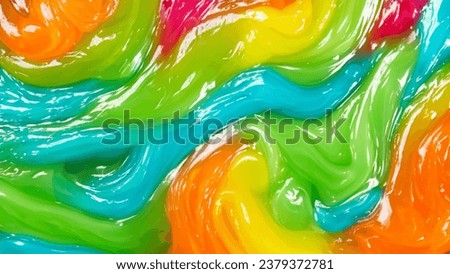 Background with lots of colorful slime, textures Royalty-Free Stock Photo #2379372781