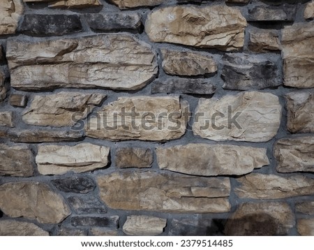 Rock Fireplace Background with Texture