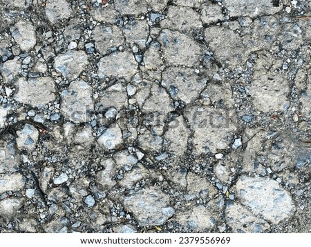 the texture of the asphalt.