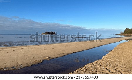 Beautiful landscape photos of a beach in Finland at Autumn.
