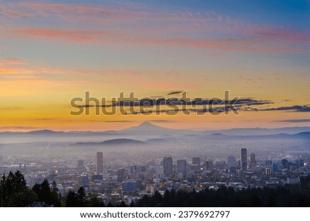 4K Image: Panoramic View of Portland, Oregon Cityscape, Urban Beauty