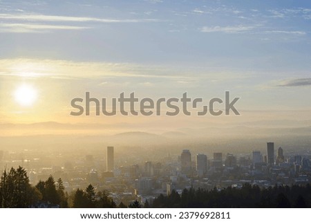4K Image: Panoramic View of Portland, Oregon USA, Urban Skyline in High Resolution