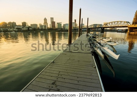 4K Image: Portland, Oregon USA Cityscape Overlooking the Willamette River