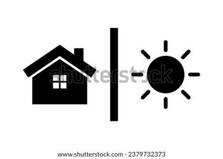 Indoor and outdoor use icon Royalty-Free Stock Photo #2379732373