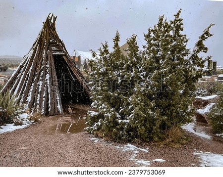 The Hualapai Indian Tent is an Amerindian tribe that inhabits the region west of the Grand Canyon in the US state of Arizona. Royalty-Free Stock Photo #2379753069