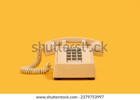 Vintage phone. Idea of communication and business conversations. Royalty-Free Stock Photo #2379753997
