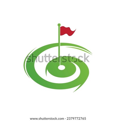 Golf Logo Template vector illustration icon design
