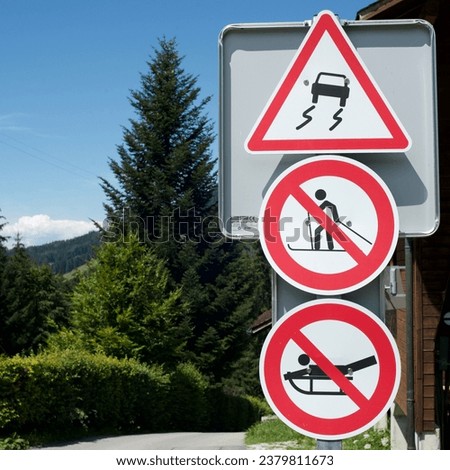 Swiss road signs as you have never seen before...