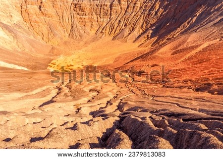 The Ubehebe crater in the Death Valley National Park Royalty-Free Stock Photo #2379813083