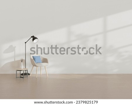 Room interior with furniture lamp and chair Royalty-Free Stock Photo #2379825179