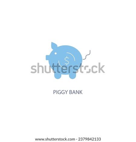 Piggy bank concept line icon. Simple element illustration. Piggy bank concept outline symbol design.