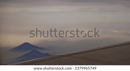 aerial view of a mountain in East Java