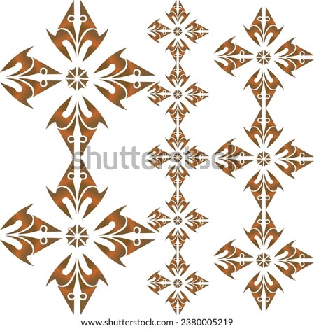 One of the typical batik motifs of ethnic tribes