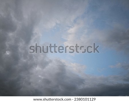 Beautiful pictures of the sky when rain is about to fall.