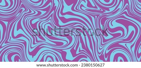 Wavy Swirl Seamless Trippy Patterns. Aesthetic curvy strips. Flowing liquids fantasy marble background.