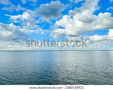 blue sky and cloud whit sea