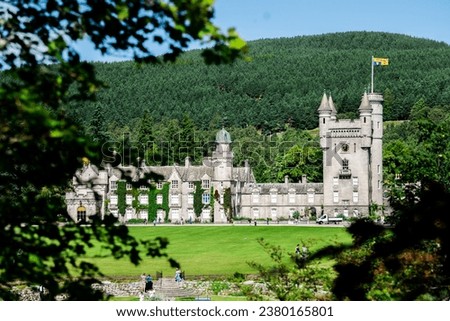 Balmoral Royal castle estate pictures. Summer. Highlands. Scotland. 