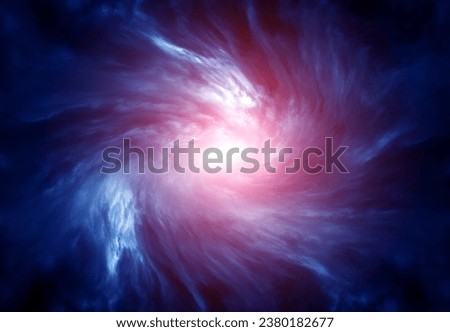 Blurred Whirlwind in the Dramatic Stormy Clouds Royalty-Free Stock Photo #2380182677